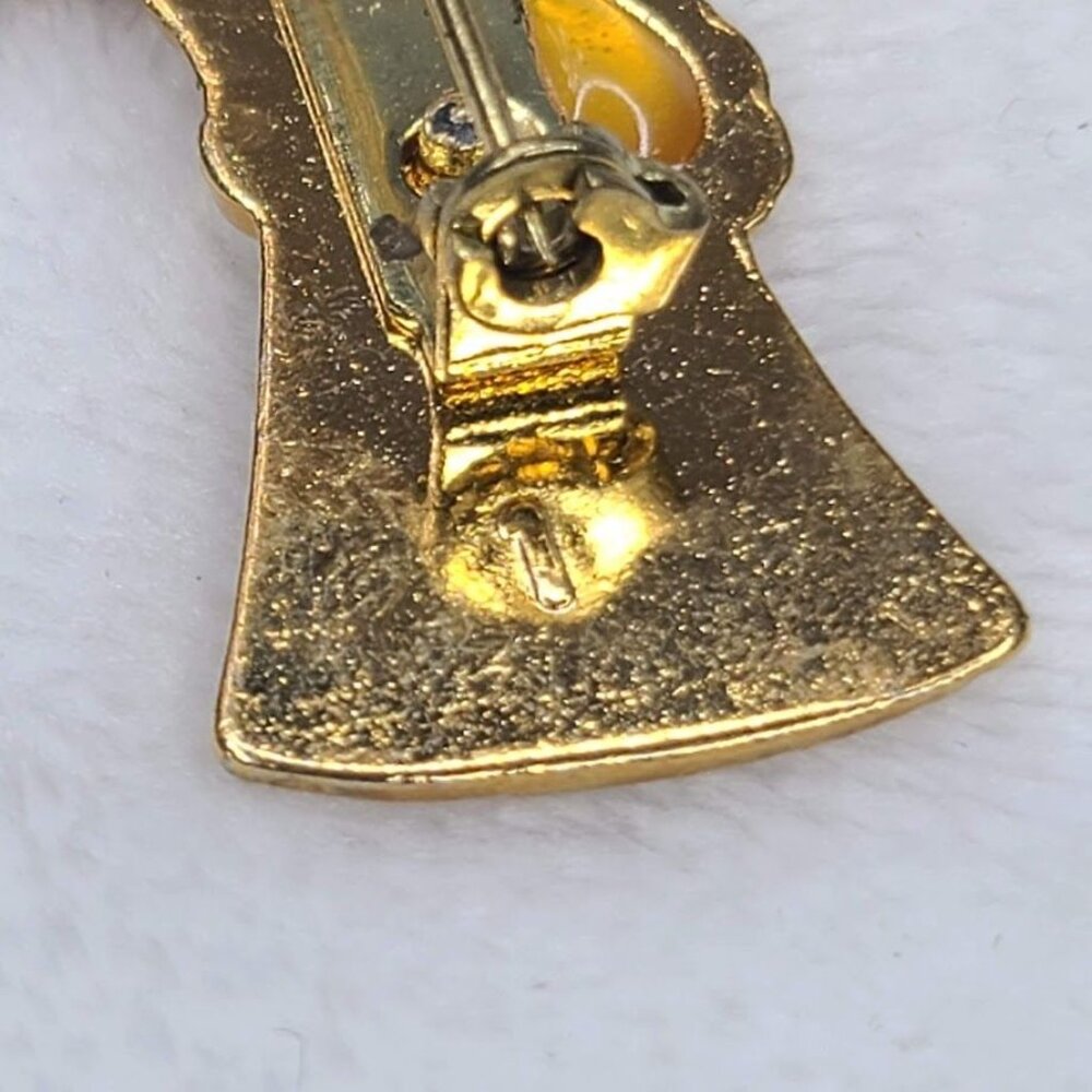 Vtg Wheat Sheaf Bundle Pin Gold Tone Harvest Autumn Fall Fraternal Religious - Picture 6 of 7